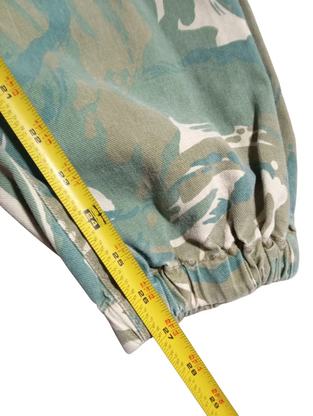 MOTHER The Wrapper Patch Springy Ankle Tropical Leaf Jogger Jeans Sz 27